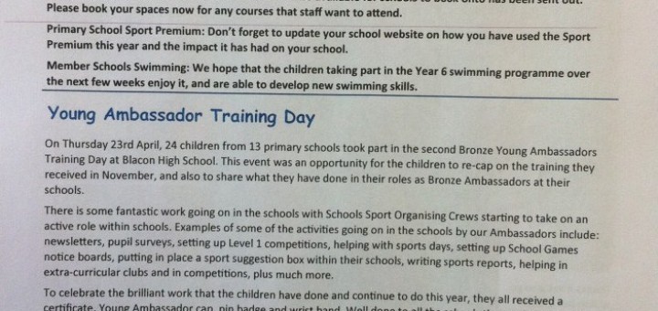 Chester SSP Newsletter